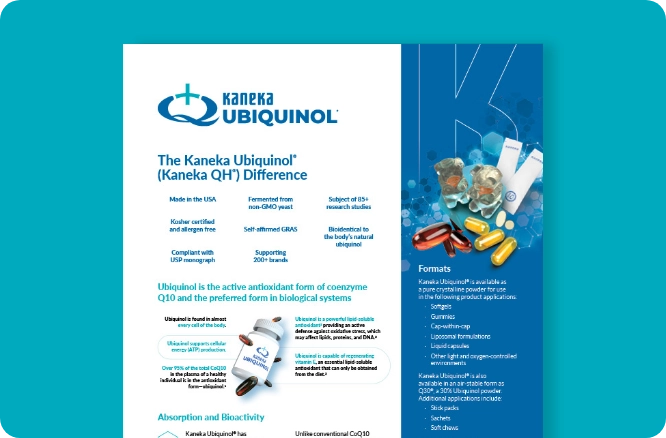 The Kaneka Ubiquinol Kaneka QH Difference