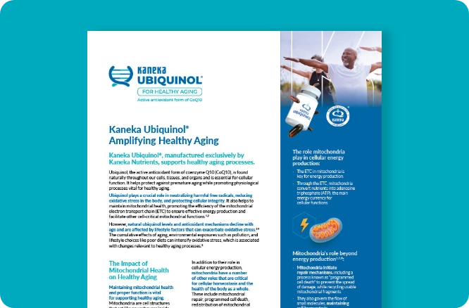 Kaneka Ubiquinol Amplifying Healthy Aging