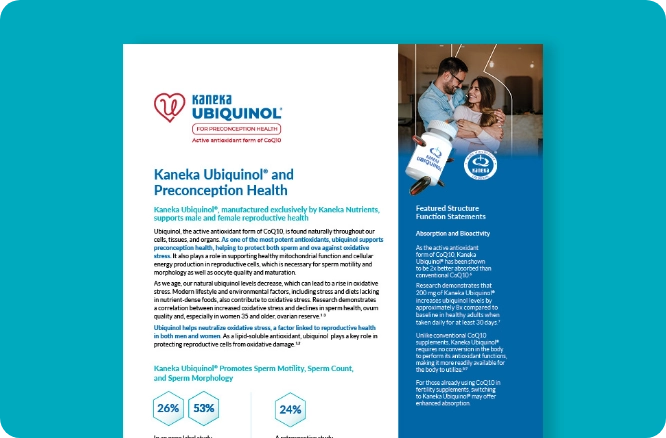 Kaneka Ubiquinol and Preconception Health